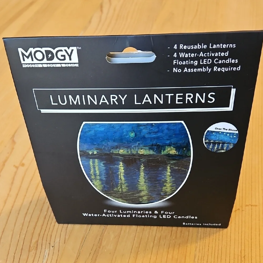Starry Night Over the Rhone Luminary Lantern